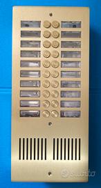 PULSANTIERA CITOFONO ALLUMINIO ORO 20 PULSANTI