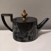 Teiera Modernista Art Déco anni 30 Metallo Nero