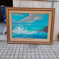 quadro firmato d'epoca olio su tela
