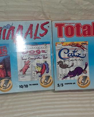 2 copie PC retrogame Total Animals e worms