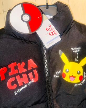 Gilet Pikachu Pokemon 6-7 anni 122 cm