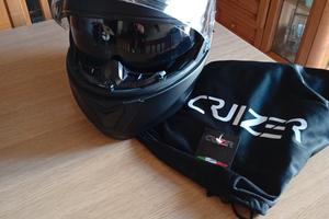 casco modulare nero taglia s