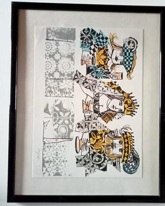 serigrafia autenticata e firmata Lele Luzzati