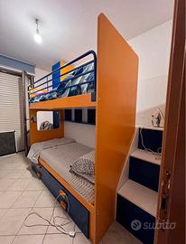 Cameretta con letto a castello