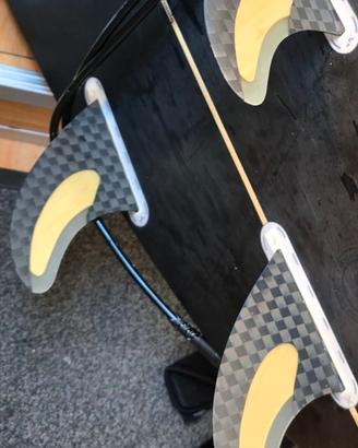 Pinne G6 surf Futures Thruster Carbon/Wood