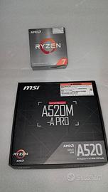 Kit Nuovo Scheda madre A520 e Cpu Ryzen 7 5700