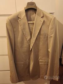 Completo estivo uomo taglia 52 beige