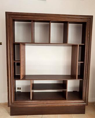 Mobile  TV/libreria in legno fattura artigianale