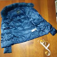 giacca piumino donna vera piuma e pelliccia