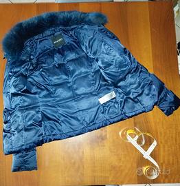 giacca piumino donna vera piuma e pelliccia