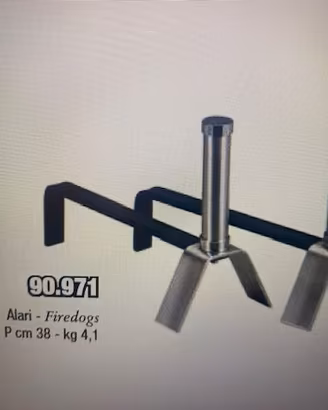 Alari per camino in acciaio inox