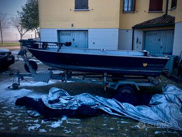 Barca Canadian 372 + carrello Ellebi