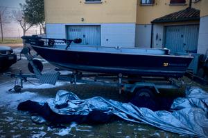 Barca Canadian 372 + carrello Ellebi