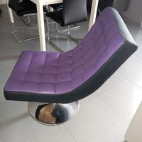 poltrona sedia girevole in pelle 