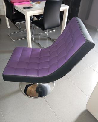 poltrona sedia girevole in pelle 