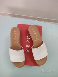 Ciabatte REPO donna n.39 in vera pelle – NUOVE 