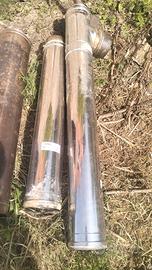 n. 2 tubi canna fumaria inix d. 150 Lunghezza 1mt