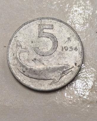 5 lire del 1954