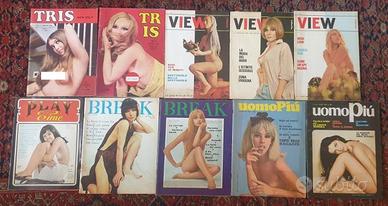 Lotto 10 riviste erotiche vintage anni '60