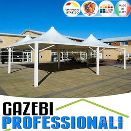 Gazebo copertura 6x6 pesante tetto PVC CERTIFICATO