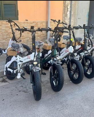 Bicicletta elettrica pieghevole vari colori