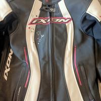 tuta divisibile da moto in pelle donna 