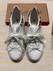 Scarpe tennis pelle bianca