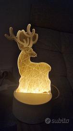 Renna luminosa led con cavo USB