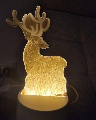 Renna luminosa led con cavo USB