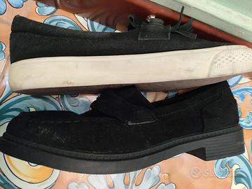 Mocassini vintage anni 50 slippers suede