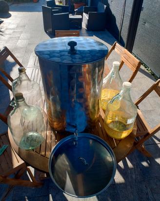 botte per vino in acciaio inox 