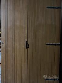 Porta 4 ante in alluminio verniciato legno