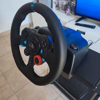 Logitech G G29 + pedaliera + supporto VEVOR + F123