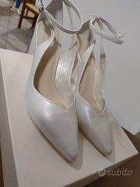 Scarpe da sposa Francesco vera pelle mai indossate