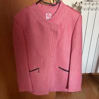 Giubottino Tweed Rosa chiusura zip