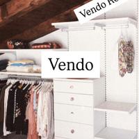 Guardaroba vetrina armadio moderno bianco