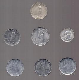 7 monete Città del Vaticano in lire