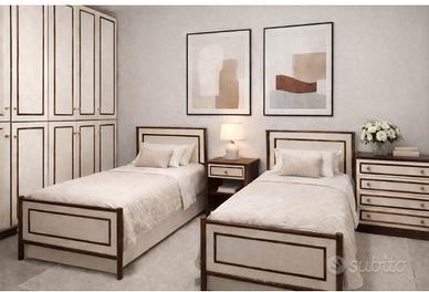 Camera completa . Armadio,2letti , comó, comodino