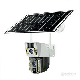 Telecamera Solare Wi-fi o 4g Doppia Lente 8MP 4K