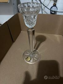 Portacandele vintage  in cristallo francese