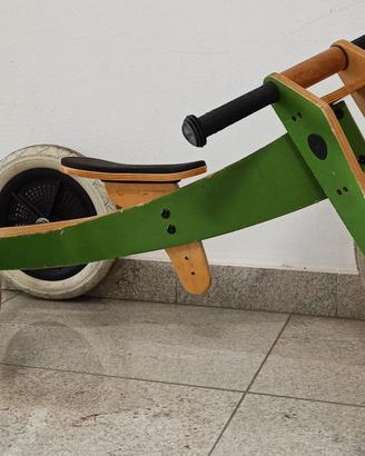 Triciclo/bici senza pedali 3 in 1 Wishbone.