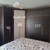Armadio angolare 8 ante