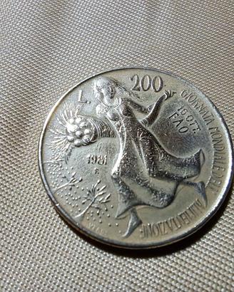 200 lire "FAO Villa Rubin" (1981)