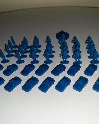 Miniature blu gioco Risk Shadow Forces 