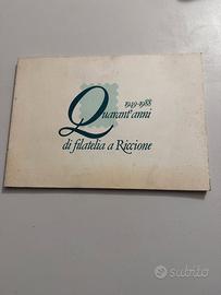 Libro Quarant’anni di filatelia a Riccione