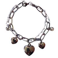 Bracciale donna doppia maglia