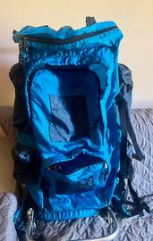 Zaino trekking 60 litri con telaio