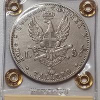 5 LIRE 1891 COLONIA ERITREA