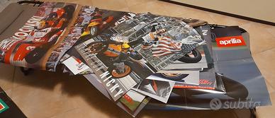 poster cartoline libri  moto piloti gp sbk