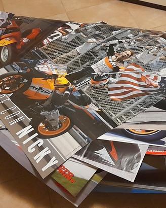 poster cartoline libri  moto piloti gp sbk